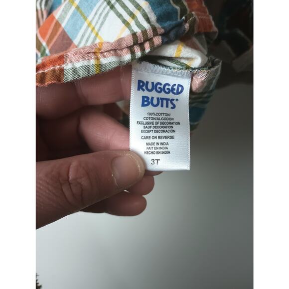 Ruggedbutts Shirt Toddler Plaid Button Up Mult Colors Long sleeve Pocket Photo - Picture 3 of 4